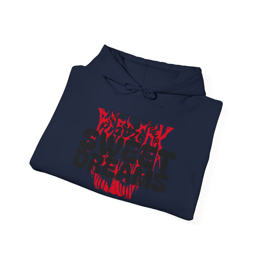 Sweet Dreams Skull Hoodie — Gothic Horror Graphic Pullover
