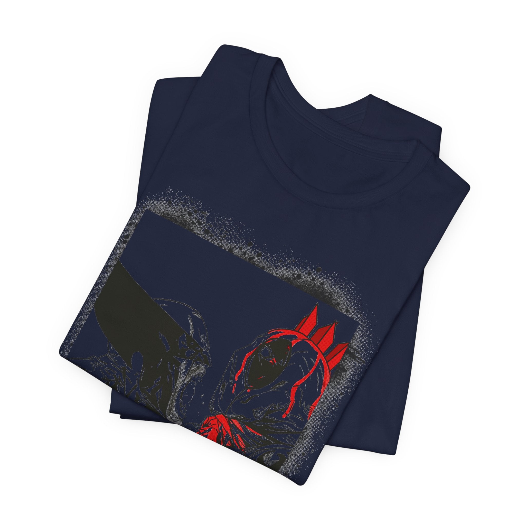 Graphic Tee — Deadpool vs Batman Illustration Shirt