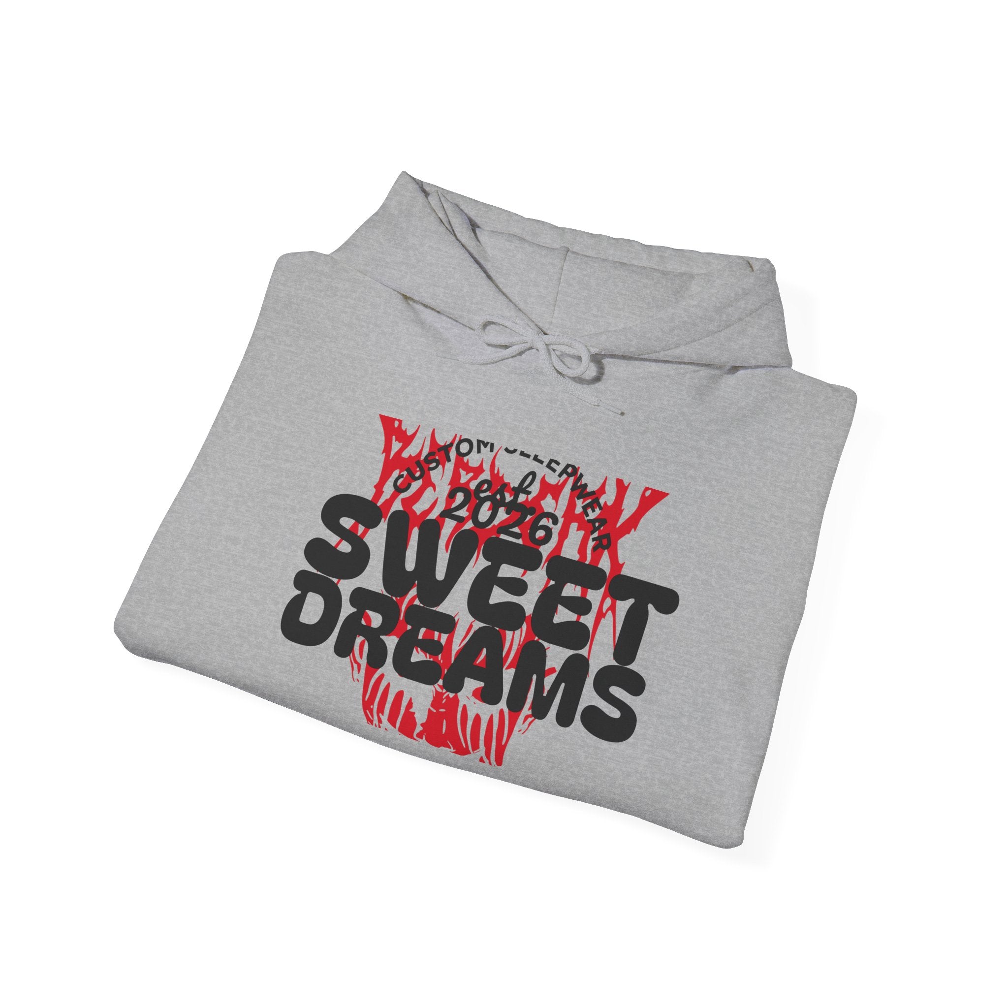 Sweet Dreams Skull Hoodie — Gothic Horror Graphic Pullover
