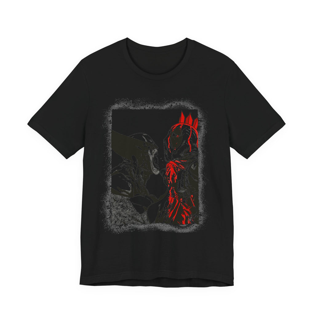 Graphic Tee — Deadpool vs Batman Illustration Shirt