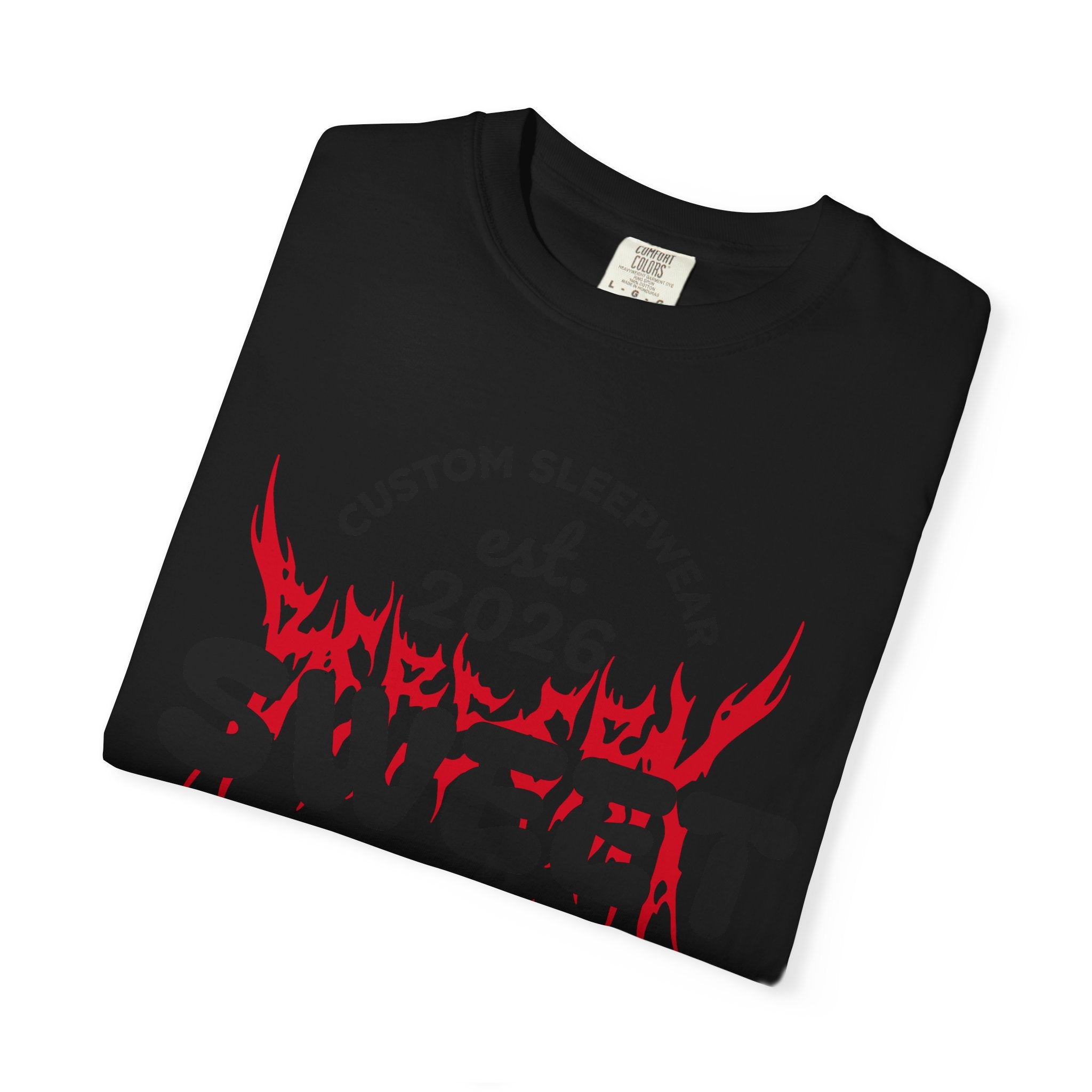 T-Shirt — "Sweet Dreams" Flame Skull Graphic Tee