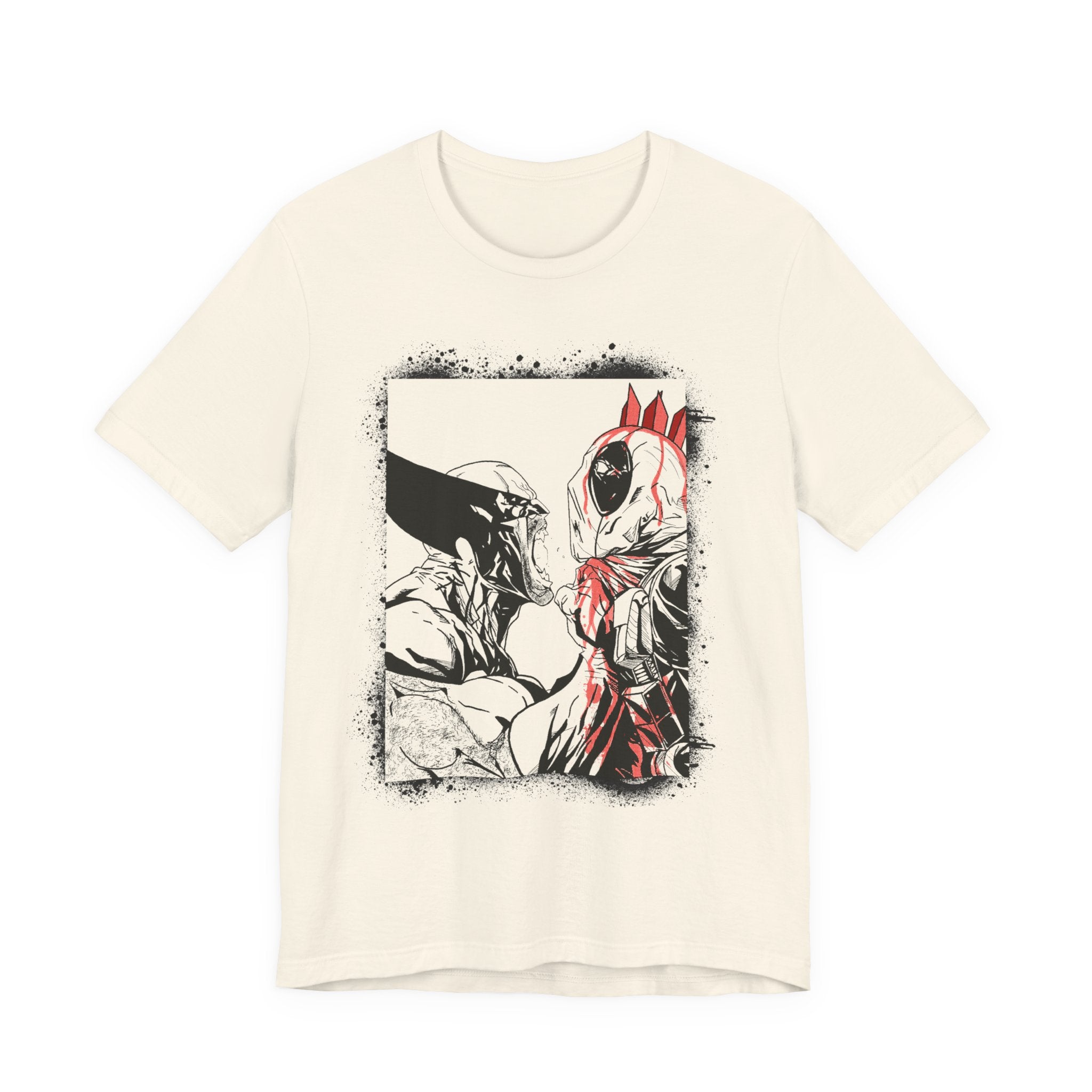 Graphic Tee — Deadpool vs Batman Illustration Shirt
