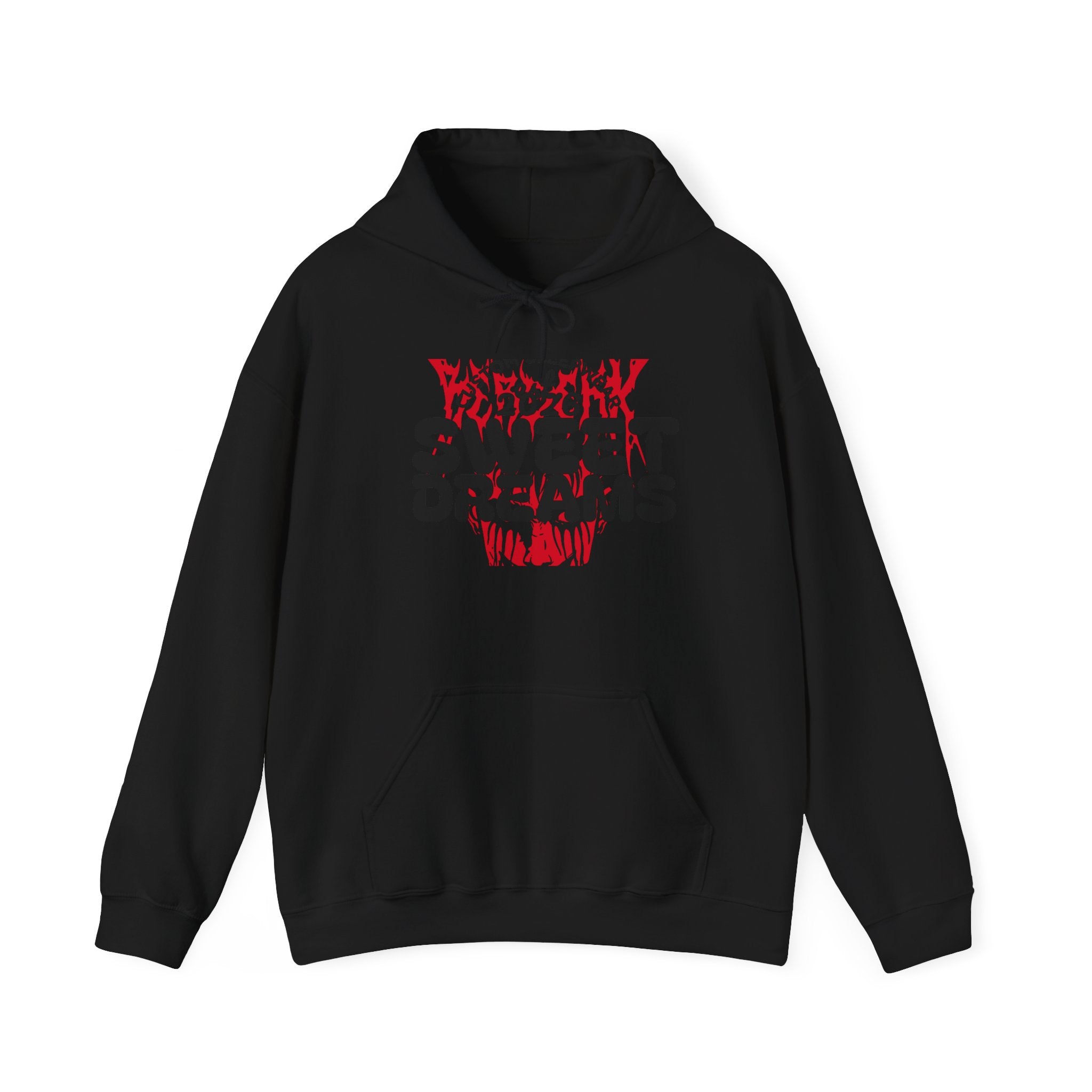 Sweet Dreams Skull Hoodie — Gothic Horror Graphic Pullover