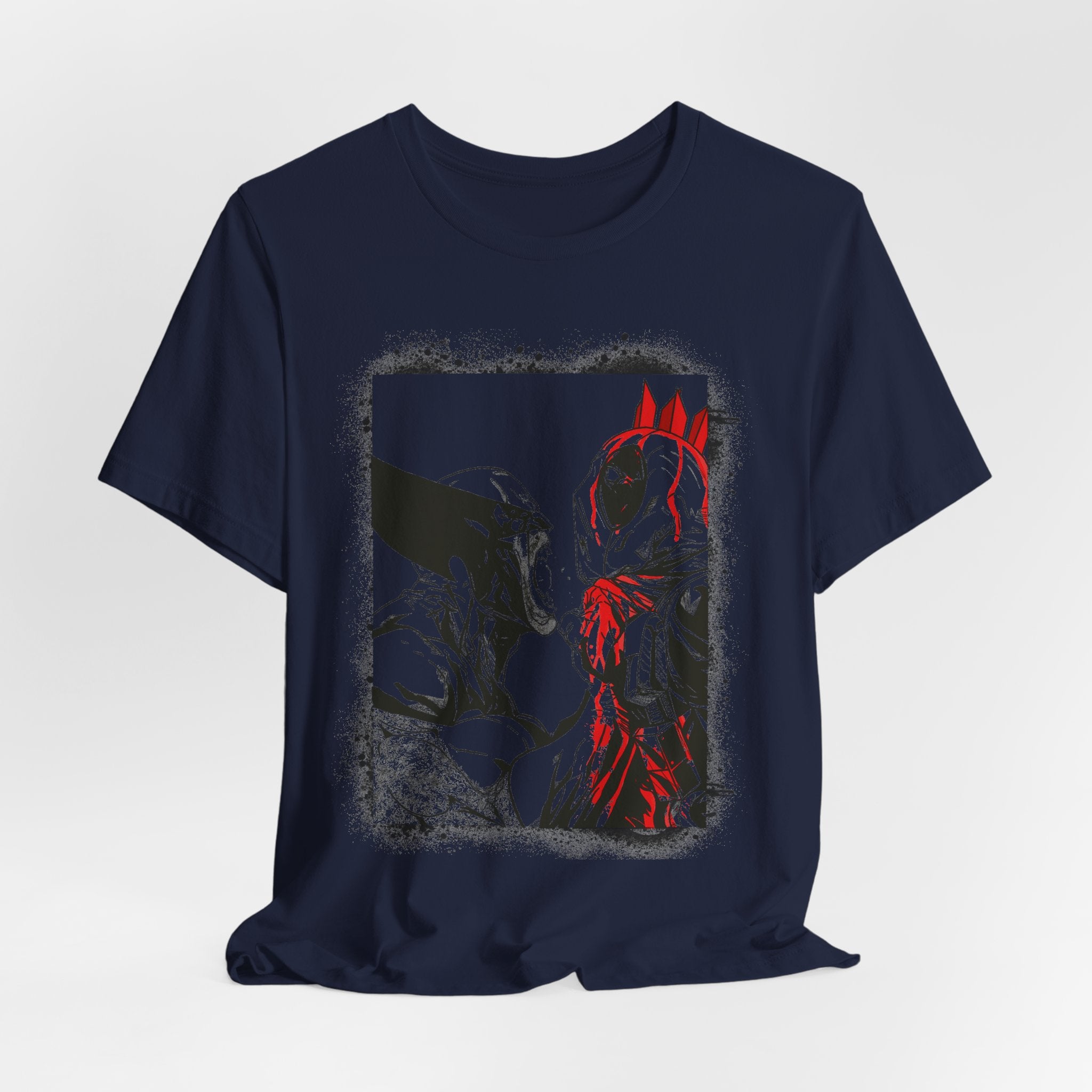 Graphic Tee — Deadpool vs Batman Illustration Shirt